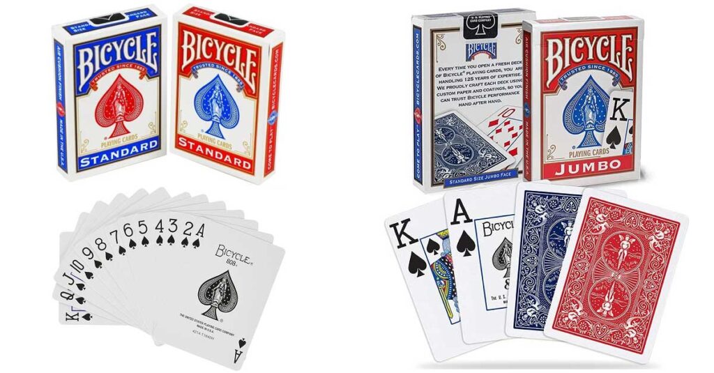 Bicycle poker playing cards